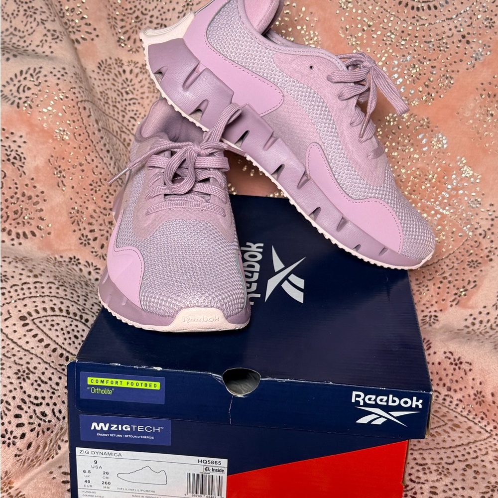 Reebok Women's Zig Dynamica Lilac Sneakers